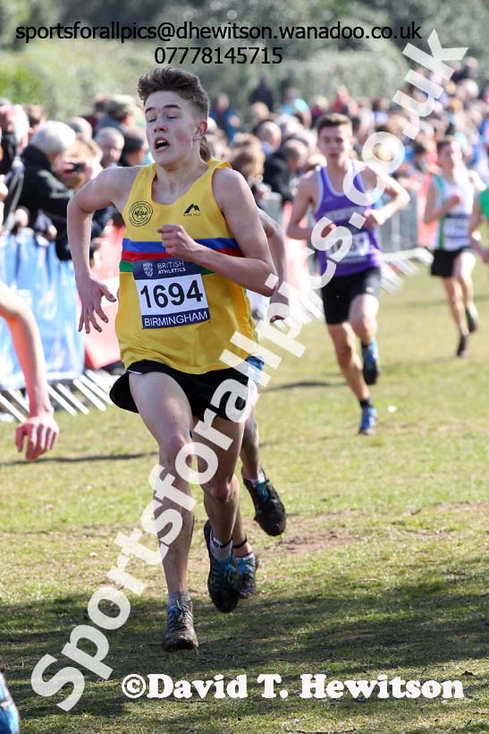 Boys under-15 Inter Counties Cross Country,  Cofton Park, Birmingham. Photo: David T. Hewitson/Sports for All Pics